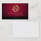Carte De Visite Planet Moon REd et Gold Logo (Devant / Derrière)