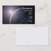 Carte De Visite Planète de l'espace (Devant / Derrière)