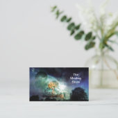 Carte De Visite Planète d'imaginaire de lune de l'espace de Sun de (Debout devant)