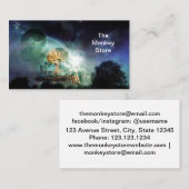 Carte De Visite Planète d'imaginaire de lune de l'espace de Sun de (Devant / Derrière)