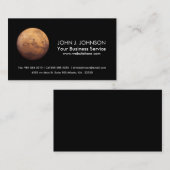 Carte De Visite Planète rouge Mars (Devant / Derrière)
