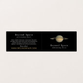 Carte De Visite Planète Saturne, Astronome, Astronomie Store (Extérieur déplié)