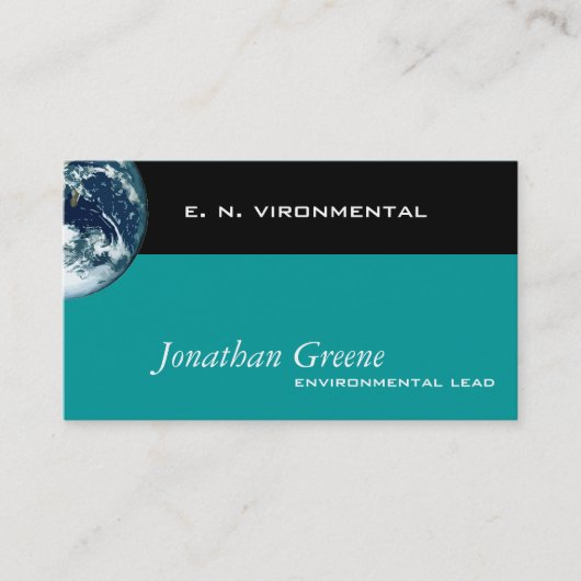Carte De Visite Planète Terre (Devant)