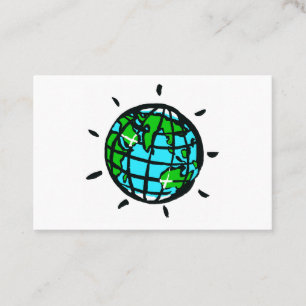 Carte De Visite Planète Terre - Graphique original