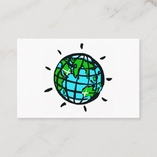 Carte De Visite Planète Terre - Graphique original (Devant)