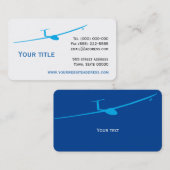 Carte De Visite Planeur (Devant / Derrière)