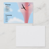 Carte De Visite Planeur de glissement de montée de planeur potelé (Devant / Derrière)