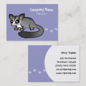 Carte De Visite Planeur de sucre de bande dessinée (Devant / Derrière)