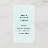 Carte De Visite Planeur Whimsical avec arc-en-ciel et fermeture (Dos)