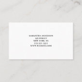 Carte De Visite Planificateur de fête florale (Dos)