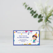 Carte De Visite Planificateur de la fête pour enfants (Debout devant)