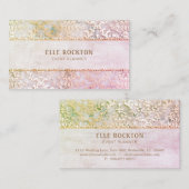 Carte De Visite Planificateur de mariage damassé de lueur (Devant / Derrière)