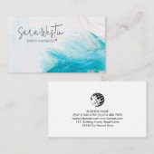 Carte De Visite Planificateur de parties du gestionnaire d'événeme (Devant / Derrière)