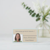 Carte De Visite Planificateur de voyage (Debout devant)