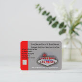 Carte De Visite Planificateur de voyage de Las Vegas (Debout devant)