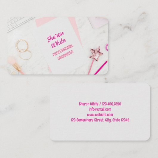 Carte De Visite Planificateur d'événements (Devant / Derrière)