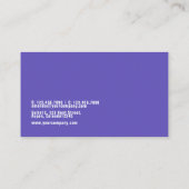 Carte De Visite Planificateur d'événements (Dos)