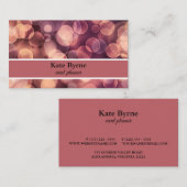 Carte De Visite Planificateur d'événements Bokeh Dots (Devant / Derrière)