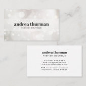 Carte De Visite Planificateur d'événements Chic Subtle Parties sci (Devant / Derrière)