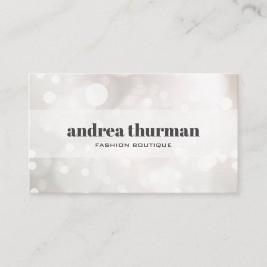 Carte De Visite Planificateur d'événements Chic Subtle Parties sci (Devant)