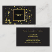 Carte De Visite Planificateur d'événements classique (Devant / Derrière)