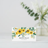 Carte De Visite Planificateur d'événements d'aquarelle de tourneso (Debout devant)