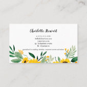 Carte De Visite Planificateur d'événements d'aquarelle de tourneso (Dos)