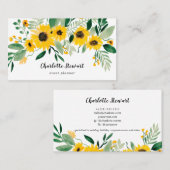 Carte De Visite Planificateur d'événements d'aquarelle de tourneso (Devant / Derrière)