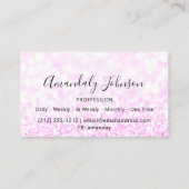 Carte De Visite Planificateur d'événements de maquillage de Partie (Dos)