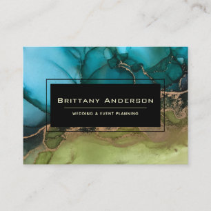Carte De Visite Planificateur d'événements de Mariage Turquoise no