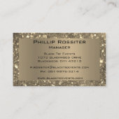 Carte De Visite Planificateur d'événements de Parties scintillant  (Dos)