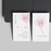 Carte De Visite Planificateur d'événements des ballons aquarelles