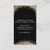 Carte De Visite Planificateur d'événements élégant (Dos)