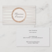 Carte De Visite Planificateur d'événements élégant et chic et orga (Devant / Derrière)