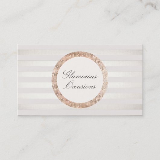 Carte De Visite Planificateur d'événements élégant et chic et orga (Devant)