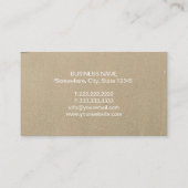 Carte De Visite Planificateur d'événements Elegant Plage Hibiscus (Dos)