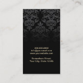 Carte De Visite Planificateur d'événements Élégants papillons or s (Dos)