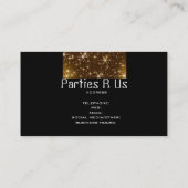 Carte De Visite Planificateur d'événements et de partie (Dos)