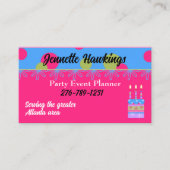 Carte De Visite Planificateur d'événements fantaisiste coloré (Devant)