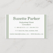 Carte De Visite Planificateur d'événements Flower Cactus du désert (Dos)