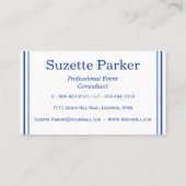 Carte De Visite Planificateur d'événements Forget-me-not Flowers (Dos)