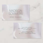 Carte De Visite Planificateur d'événements Holographic Iridescente (Devant / Derrière)