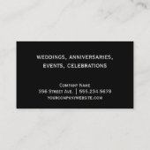 Carte De Visite Planificateur d'événements II (Dos)