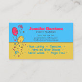 Carte De Visite Planificateur d'événements - Illustration couleur  (Dos)