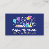 Carte De Visite Planificateur d'événements - Illustration couleur  (Devant)