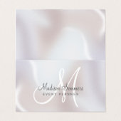 Carte De Visite Planificateur d'événements Iridescente Pearl Shimm (Extérieur déplié)