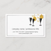 Carte De Visite Planificateur d'événements | Masques Ballons Flute (Dos)