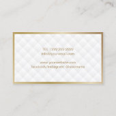 Carte De Visite Planificateur d'événements Moderne Gold Pineapple  (Dos)