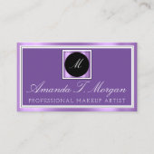 Carte De Visite Planificateur d'événements Monogram moderne encadr (Devant)