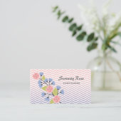 Carte De Visite Planificateur d'événements Plutôt rose et bleu Che (Debout devant)